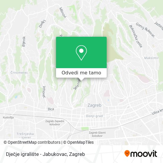 Karta Dječje igralište - Jabukovac