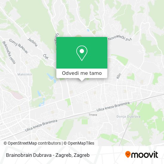 Karta Brainobrain Dubrava - Zagreb