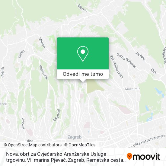Karta Nova, obrt za Cvjećarsko Aranžerske Usluge i trgovinu, Vl. marina Pjevač, Zagreb, Remetska cesta 1