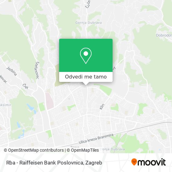 Karta Rba - Raiffeisen Bank Poslovnica