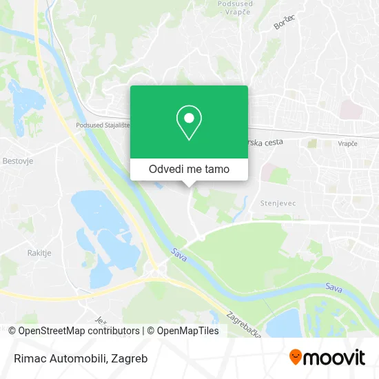 Karta Rimac Automobili