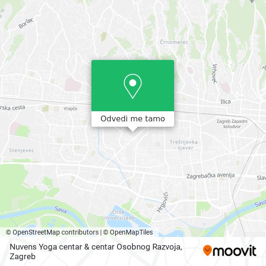 Karta Nuvens Yoga centar & centar Osobnog Razvoja