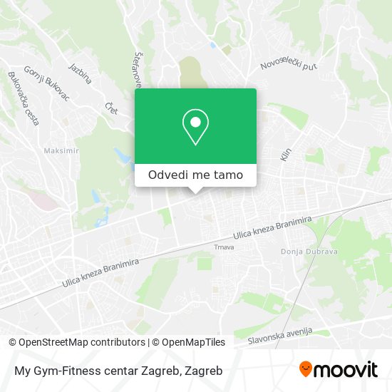 Karta My Gym-Fitness centar Zagreb