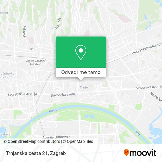 Karta Trnjanska cesta 21