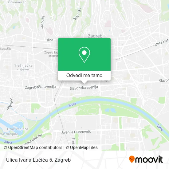Karta Ulica Ivana Lučića 5