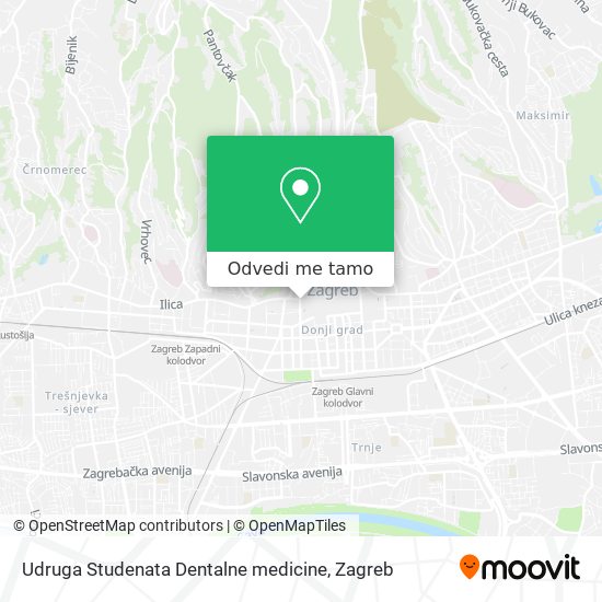 Karta Udruga Studenata Dentalne medicine