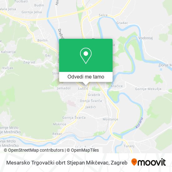 Karta Mesarsko Trgovački obrt Stjepan Mikčevac