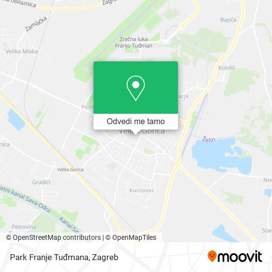 Karta Park Franje Tuđmana