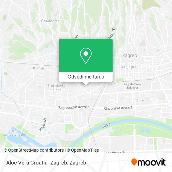 Karta Aloe Vera Croatia -Zagreb