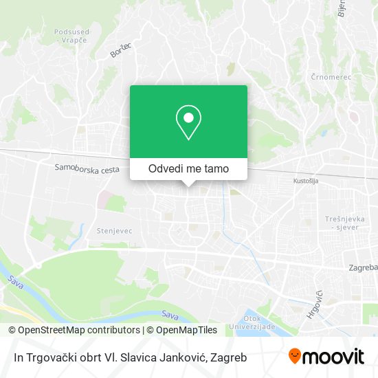Karta In Trgovački obrt Vl. Slavica Janković