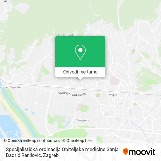 Karta Specijalistička ordinacija Obiteljske medicine Sanja Badrić Ranilović