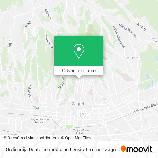 Karta Ordinacija Dentalne medicine Leusic Temmer