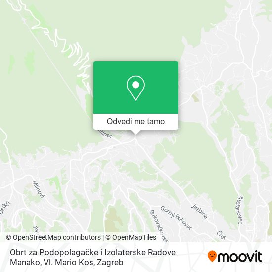 Karta Obrt za Podopolagačke i Izolaterske Radove Manako, Vl. Mario Kos