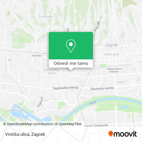 Karta Vinička ulica