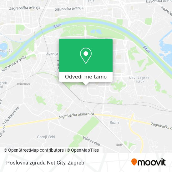 Karta Poslovna zgrada Net City