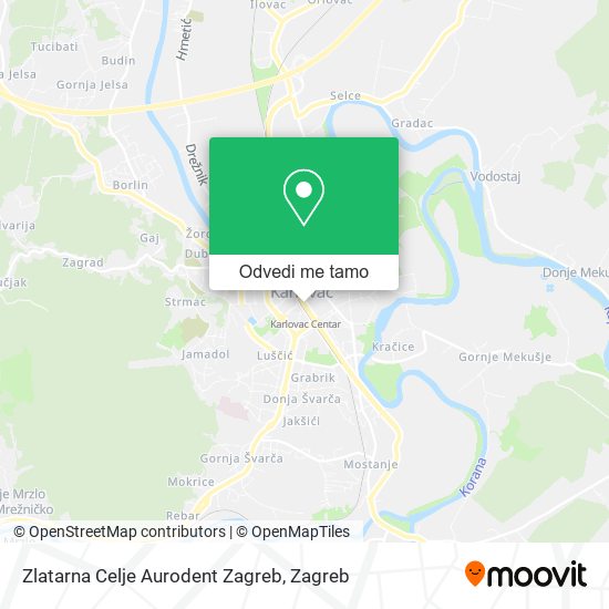 Karta Zlatarna Celje Aurodent Zagreb