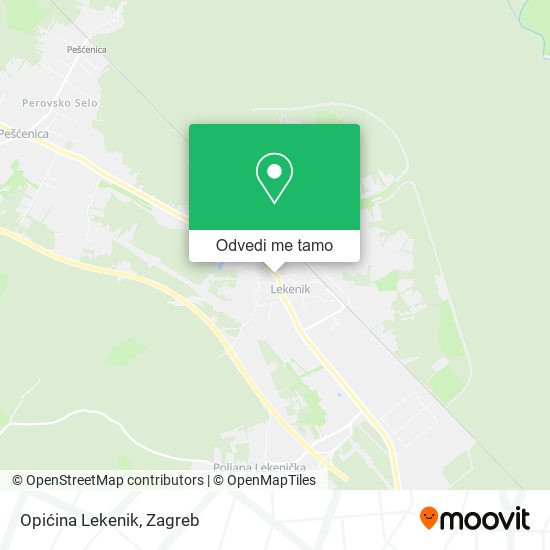 Karta Opićina Lekenik