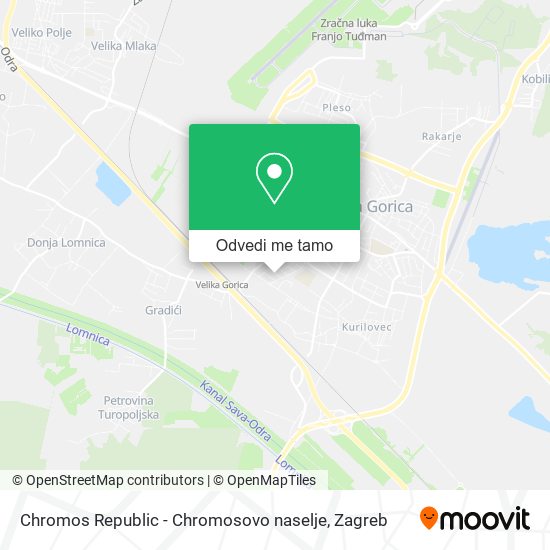Karta Chromos Republic - Chromosovo naselje