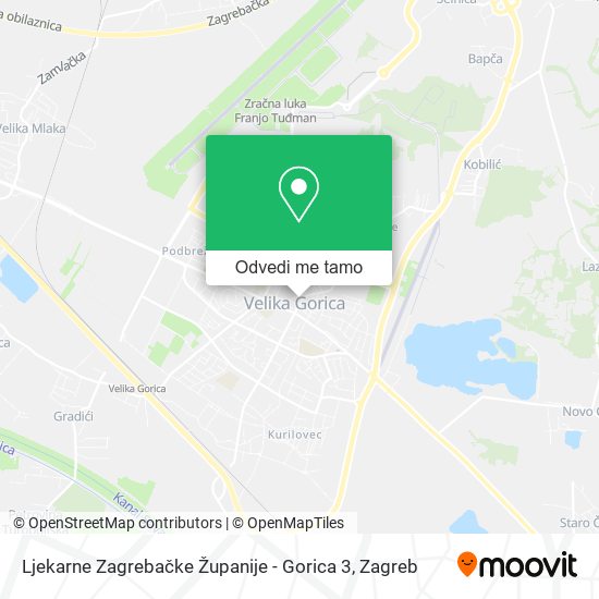 Karta Ljekarne Zagrebačke Županije - Gorica 3