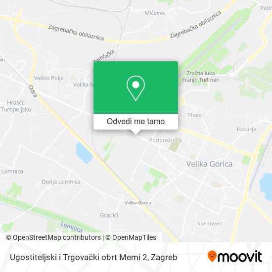 Karta Ugostiteljski i Trgovački obrt Memi 2