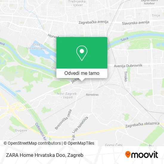 Karta ZARA Home Hrvatska Doo