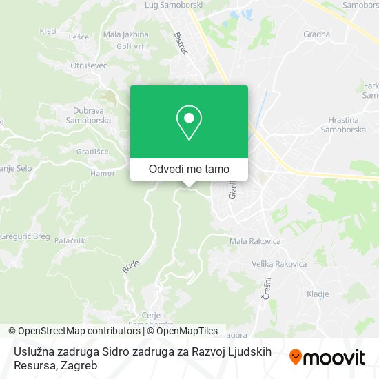 Karta Uslužna zadruga Sidro zadruga za Razvoj Ljudskih Resursa