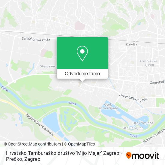 Karta Hrvatsko Tamburaško društvo 'Mijo Majer' Zagreb - Prečko