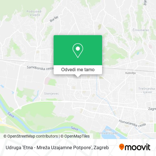 Karta Udruga 'Etna - Mreža Uzajamne Potpore'