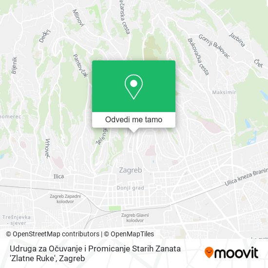 Karta Udruga za Očuvanje i Promicanje Starih Zanata 'Zlatne Ruke'