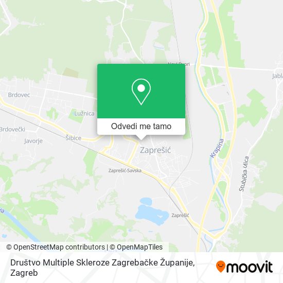 Karta Društvo Multiple Skleroze Zagrebačke Županije