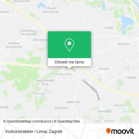Karta Vodoinstalater i Limar