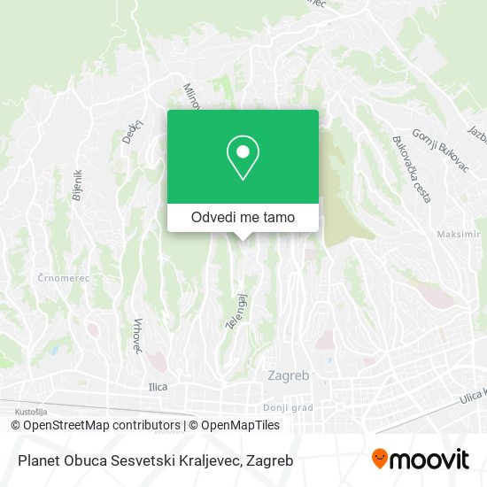 Karta Planet Obuca Sesvetski Kraljevec