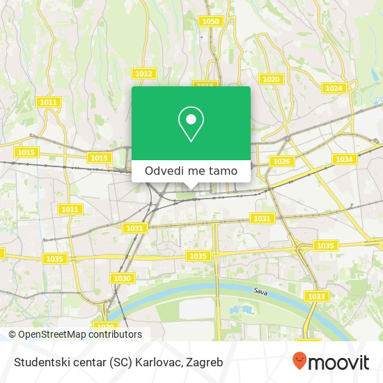 Karta Studentski centar (SC) Karlovac