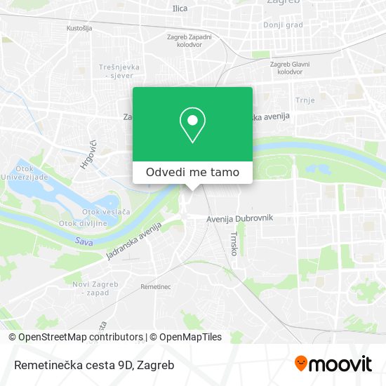 Karta Remetinečka cesta 9D