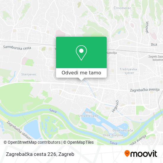 Karta Zagrebačka cesta 226
