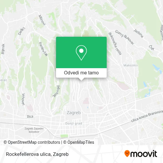 Karta Rockefellerova ulica