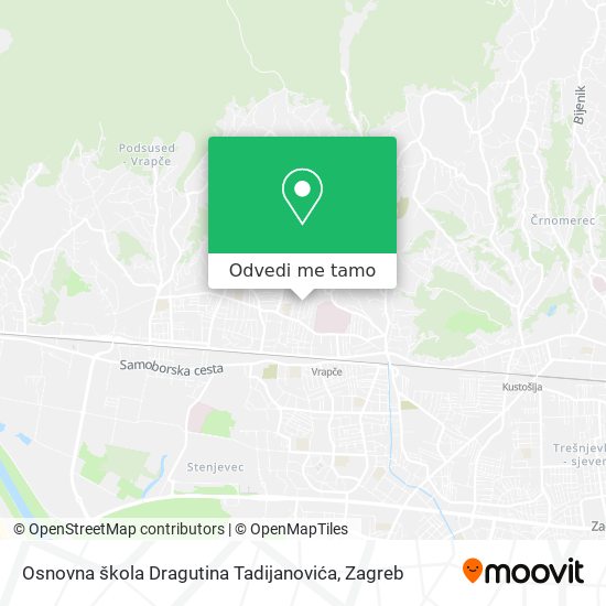 Karta Osnovna škola Dragutina Tadijanovića