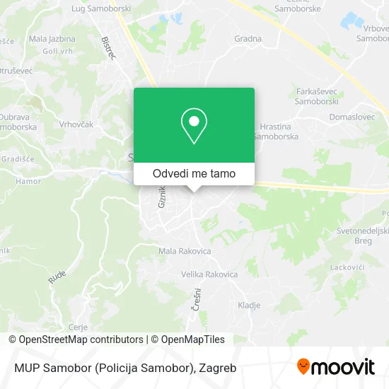 Karta MUP Samobor (Policija Samobor)