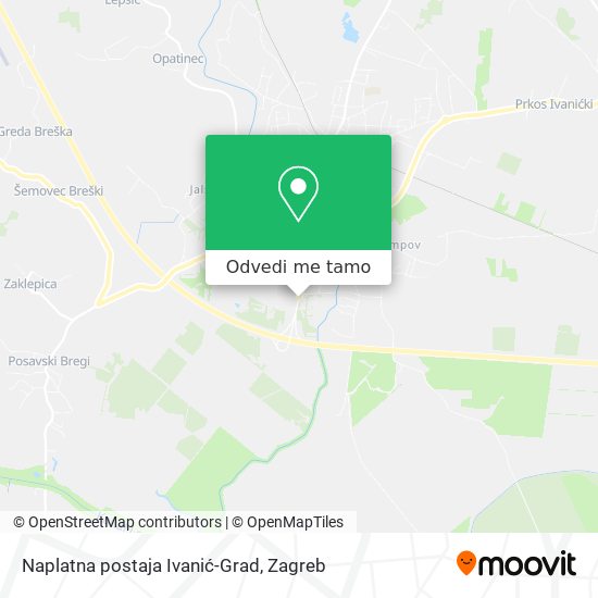 Karta Naplatna postaja Ivanić-Grad