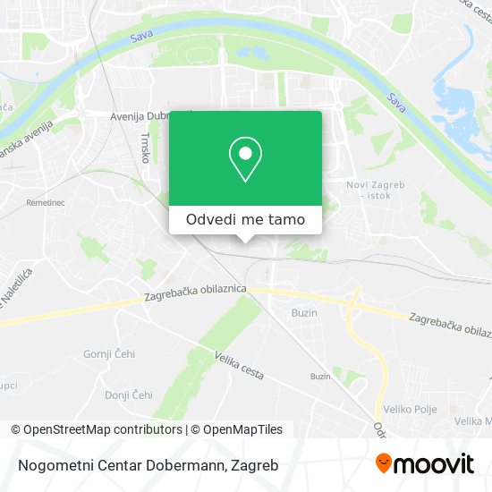 Karta Nogometni Centar Dobermann
