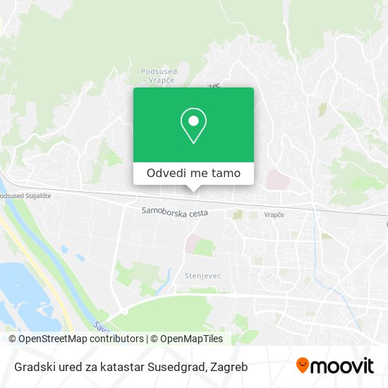 Karta Gradski ured za katastar Susedgrad