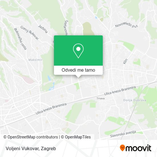 Karta Voljeni Vukovar