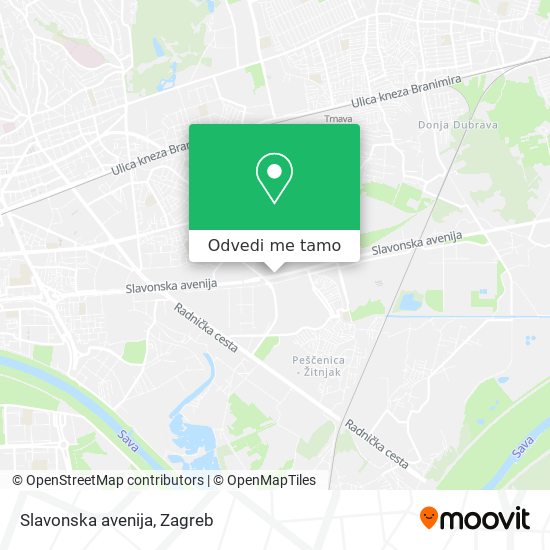 Karta Slavonska avenija