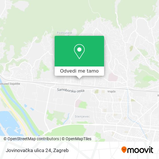 Karta Jovinovačka ulica 24