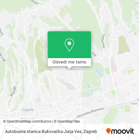 Karta Autobusna stanica Bukovačka-Jurja Ves