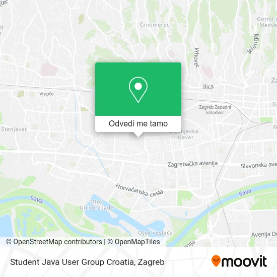 Karta Student Java User Group Croatia