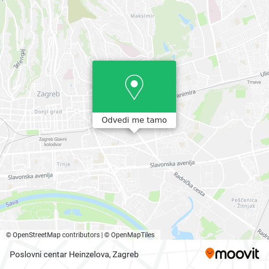 Karta Poslovni centar Heinzelova