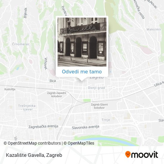 Karta Kazalište Gavella