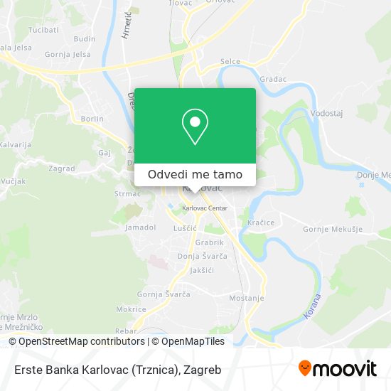 Karta Erste Banka Karlovac (Trznica)