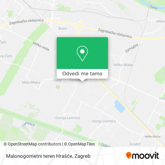 Karta Malonogometni teren Hrašće